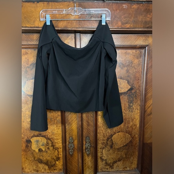 KAUFMANFRANCO- Onyx Off Shoulder Top. Size S - Picture 4 of 11